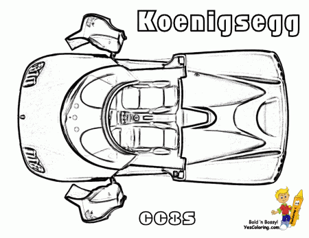 Striking Supercar Coloring | Free | Super Cars Coloring | Koenigsegg