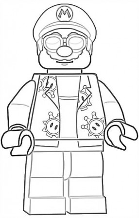 Lego Super Mario 2 Coloring Page - Free Printable Coloring Pages for Kids