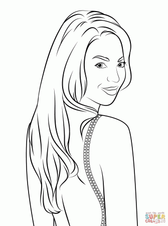Beyonce coloring page | Free Printable Coloring Pages