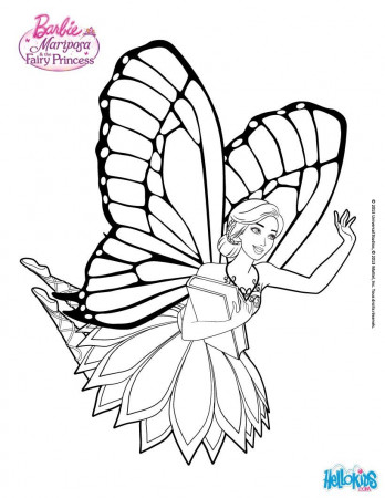 Barbie Mariposa | Free Coloring Pages on Masivy World