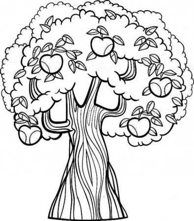 iColor ~ Apple Trees | iColor "Little Kids Autumn" | Pinterest ...