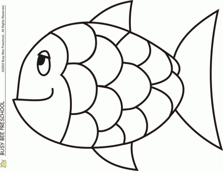 Free Rainbow Fish Template - PDF | 2 Page(s) | Page 2