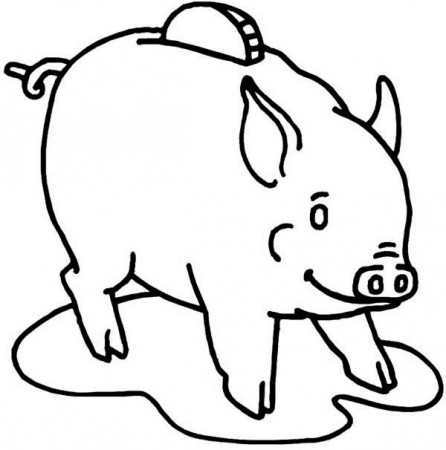 Use Piggy Bank to Save Your Money Coloring Page | Color Luna