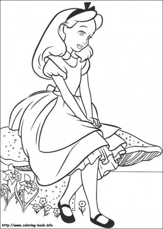 Alice in Wonderland coloring pages on Coloring-Book.info