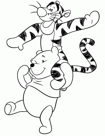 Tigger And Pooh | Free Coloring Pages on Masivy World