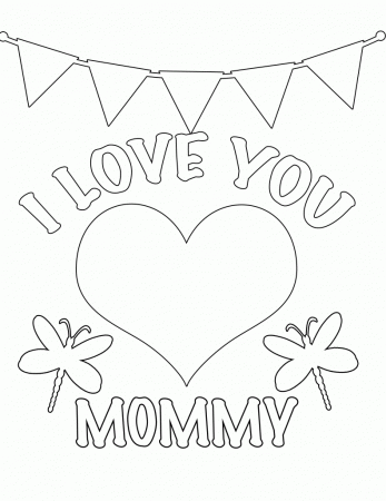 I Love You Coloring Pages For Adults - Free coloring pages