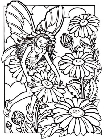 Fairies Coloring Pages Picture 4 – Beauty Fairies Coloring Pages ...