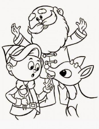 Baby Rudolph Christmas Coloring Pages - Coloring Pages For All Ages