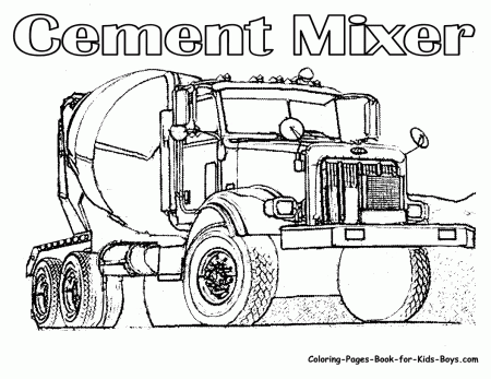 Coloring Pages Truck - Coloring Page