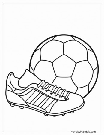 30 Soccer Coloring Pages (Free PDF Printables)