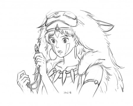San (サン), Princess Mononoke by elvafirste | Fan Art | 2D | CGSociety