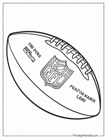 42 Football Coloring Pages (Free PDF ...