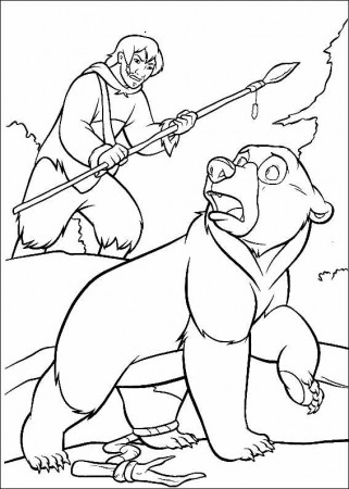 Free printable Brother Bear coloring pages - Brother Bear Kids Coloring  Pages