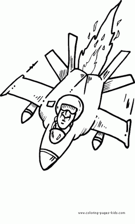 Fighter Jet color pages - Coloring pages for kids - Transportation coloring  pages - printable coloring pages - color pages - kids coloring pages - coloring  sheet - coloring page - cars