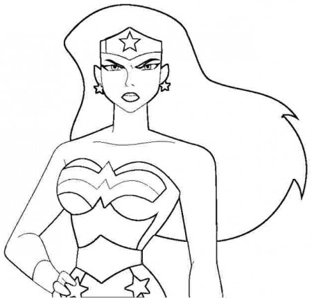 Drawing Wonder Woman #74566 (Superheroes) – Printable coloring pages