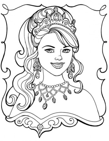 Princess Leonora Smiling Coloring Page - Free Printable Coloring Pages for  Kids
