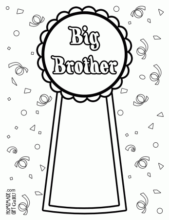 Big Brother Coloring Page