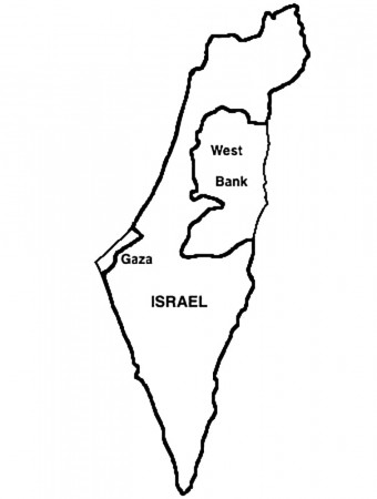 Israel Map Coloring Page - Free Printable Coloring Pages for Kids
