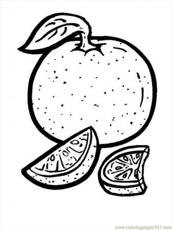 Orange Coloring Page - Free Oranges Coloring Pages ...