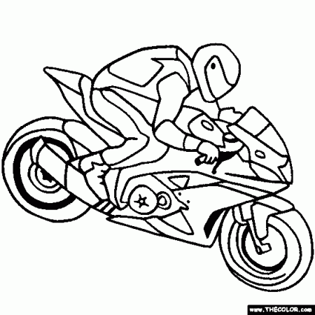 Motorcycles, Motocross, Dirt Bike Online Coloring Pages | Page 1