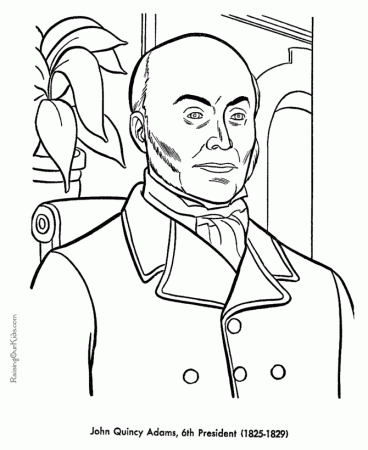 John Quincy Adams Coloring pages - Free and Printable!