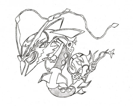 Rayquaza Coloring Pages - Coloring
