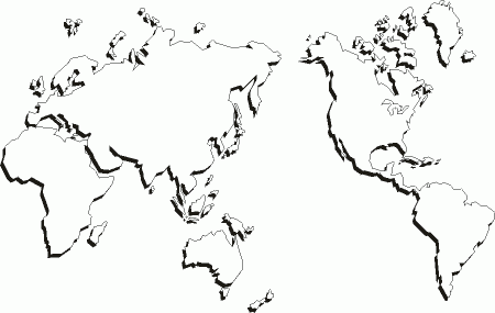Free Printable World Map Coloring Page Excellent - Coloring pages