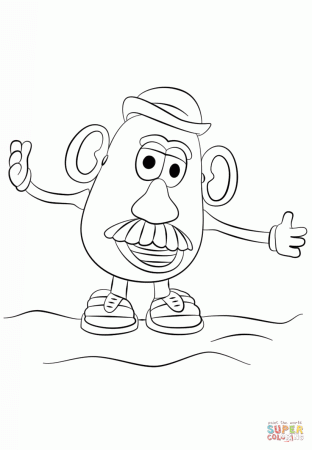Potato Head coloring page | Free Printable Coloring Pages