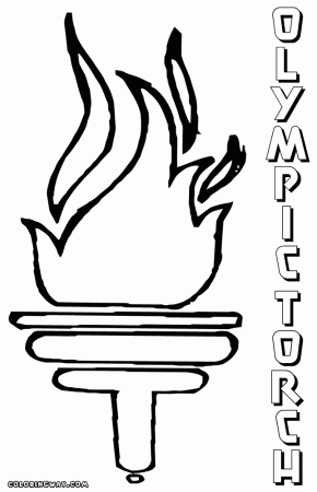 Olympic Torch Coloring Page