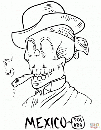 Stage Free Coloring Pages Of A Mexican Hat - Widetheme