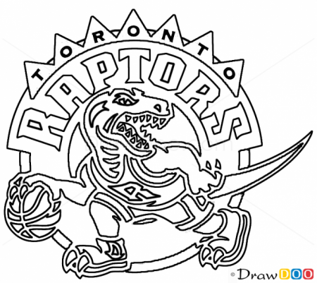How to Draw Toronto Raptors, Basketball Logos