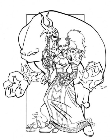 World of Warcraft Orc Coloring Pages | Monster coloring pages, Coloring  books, Lost ocean coloring book