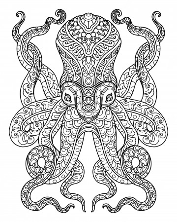 Mandala Animal coloring pages