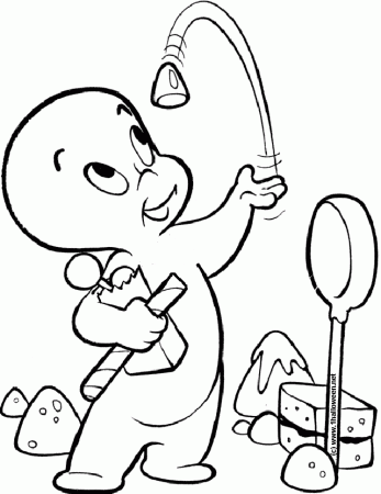 Casper Ghost Coloring Pages Very Scary Â» Coloring Pages Kids