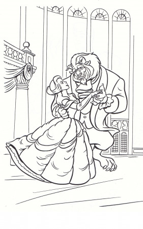 Printable Beauty and the Beast Coloring Pages | Coloring Me