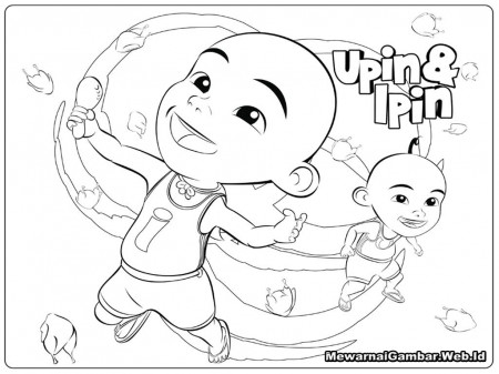 Upin Ipin Printable Coloring Pages by Stephanie | Coloring books ...