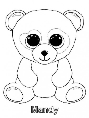 Mandy Beanie Boo Coloring Page - Free ...