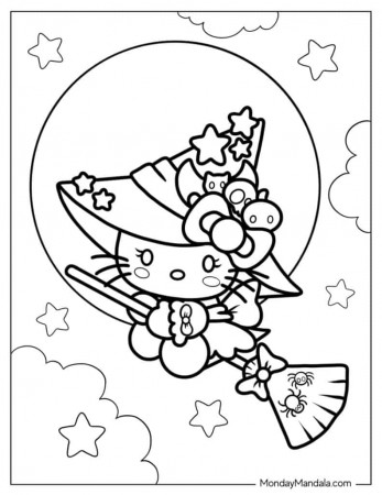68 Hello Kitty Coloring Pages (Free PDF ...