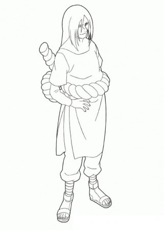 orochimaru from naruto Coloring Page - Anime Coloring Pages