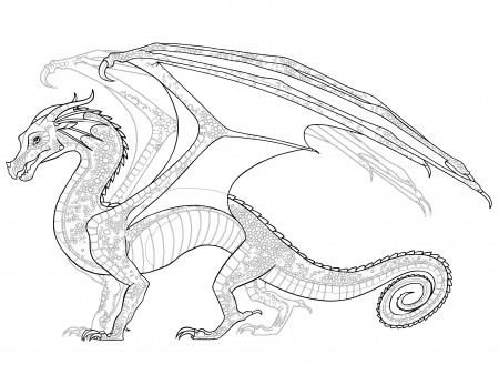 7 Wings of Fire Dragon Coloring Pages For Kids (Free Printable) - Rainbow  Printables