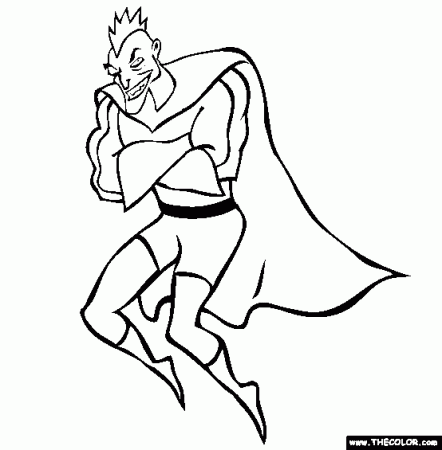 Meanstreak Coloring Page | Free Villian Coloring