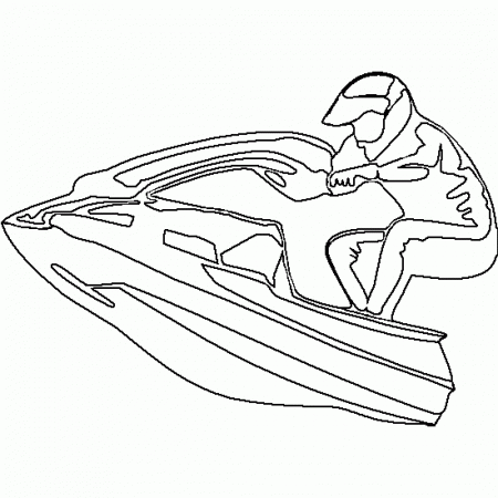 Jet ski / Seadoo #139934 (Transportation) – Printable coloring pages