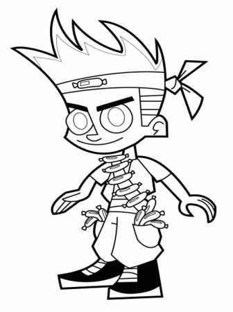 Free Johnny Test Coloring Page