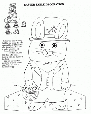 Easter table decoration - Richard Scarry Coloring Pages