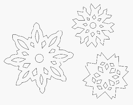 Christmas Coloring Pages Snowflakes