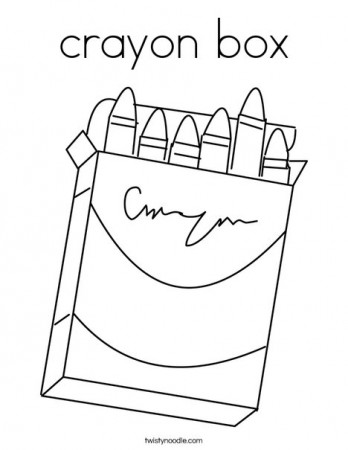 crayon box Coloring Page - Twisty Noodle