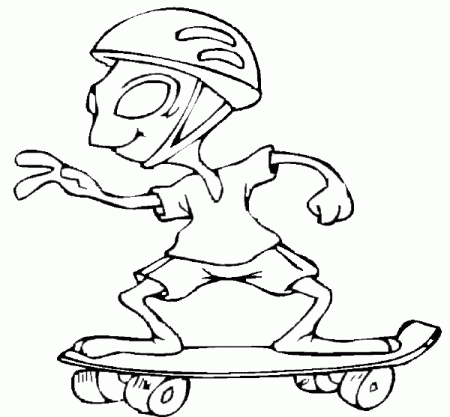 Skateboard Coloring Book - Get Coloring Pages