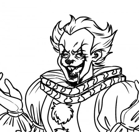 Pennywise coloring pages. 100 Printable Coloring pages