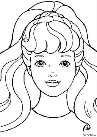 Barbie Face Coloring Pages - Get Coloring Pages