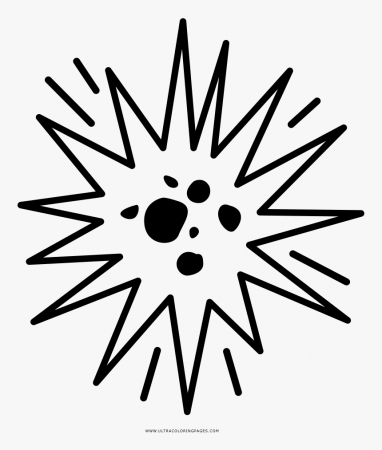 Explosions Coloring Page - Star Comic Png, Transparent Png - kindpng